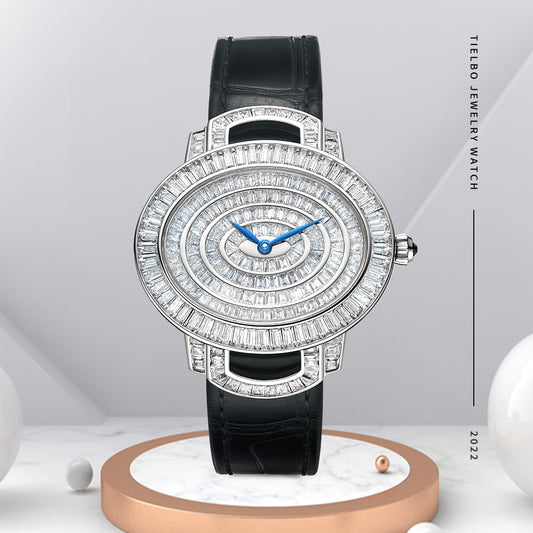 TIELBO TC813L Vienna Swiss Quartz Movement Dazzling Jewellery Wrist Watches Watch For Women