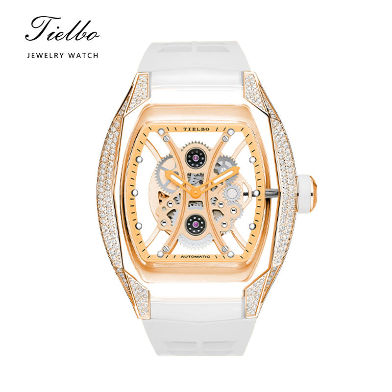 Tielbo Zircon Bezel crystal automatic watch TS831A