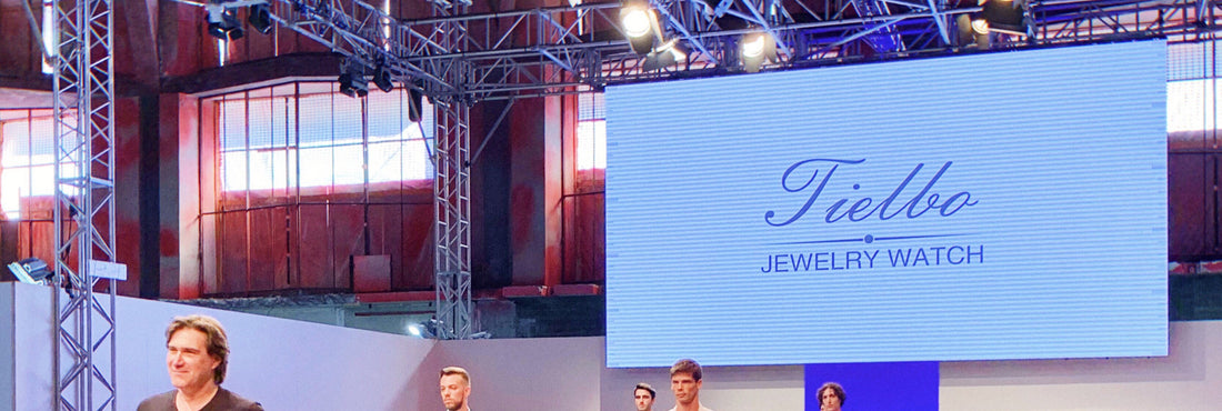 Appearing at the Turin Fashion Show in Italy, showcasing the time-honored glamour of jewelry watches